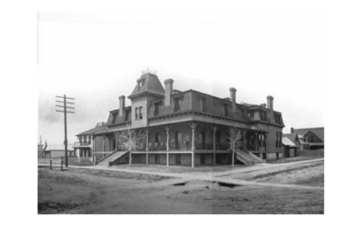 17TH-AND-WARREN-CHEYENNE-CLUB-1880 A historic photo of The Cheyenne Club building in 1880.