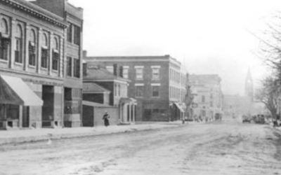 CAPITOL-AVE-SOUTH-TO-DEPOT A historic photo showcases Capitol Avenue, facing the Cheyenne Depot.