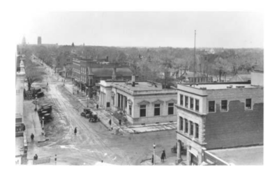 CAPITOL-NORTH A historical aerial view photo of Capitol Avenue in Cheyenne.