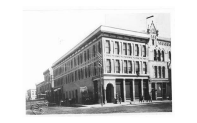 IDLEMAN-BLOCK-1920 A historic photo of the Idleman Block in 1920.
