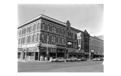 LINCOLNWAY-AND-CAREY-1966 A historic view of businesses in Lincolnway in 1966.
