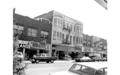 LINCOLNWAY-ATLAS-THEATER-1966 A historic view of businesses lining Lincolnway in 1966.