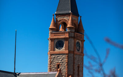 Clock Tower The clock tower of the Cheyenne Depot.