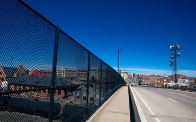 Central Bridge A sidewalk view from the Central Bridge in Cheyenne.