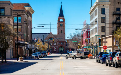 Clock Tower Looking South The Cheyenne Depot Clock Tower, taken from the middle of the street.