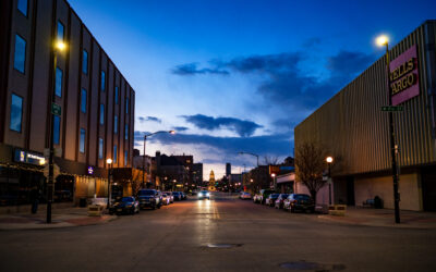 Capitol Avenue at Night Capitol Avenue, facing the Capitol, at night.