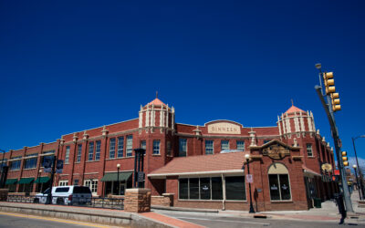 Rib and Chop Street view of The Dinneen Building and the Rib and Chophouse restaurant.