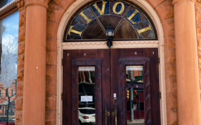 Tivoli Building Close-up of the front entrance to the Tivoli Building