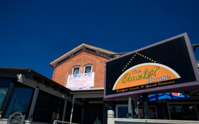 The Omelet House Exterior of The Omelet House restaurant in Cheyenne, WY