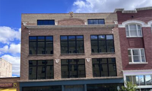 Exterior shot of new window installation