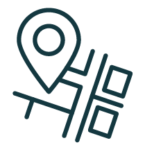 An icon of city blocks