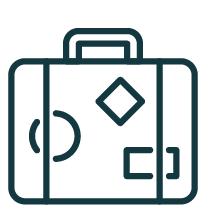 An icon of a suitcase