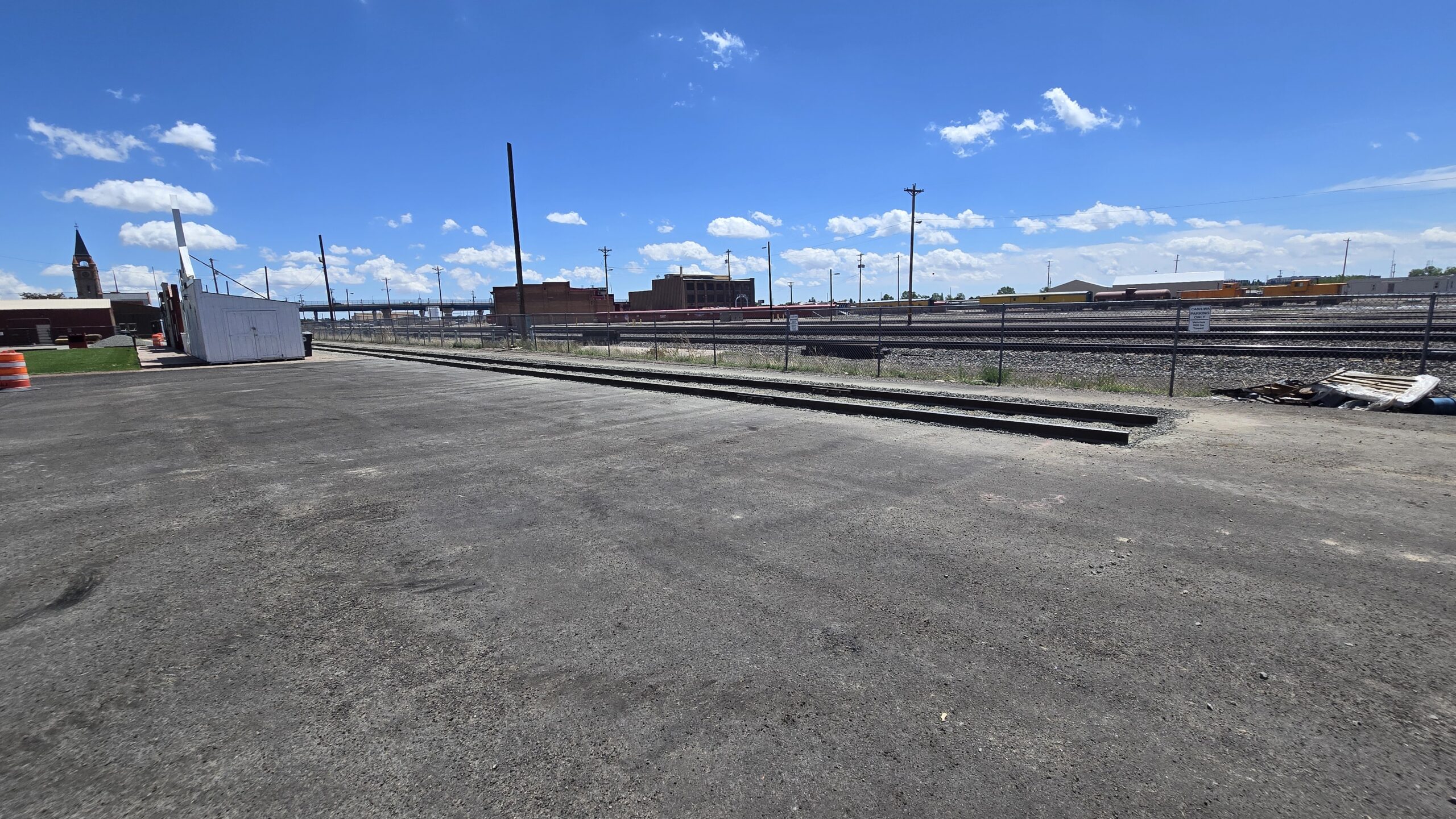 Faux track for 15th street experience