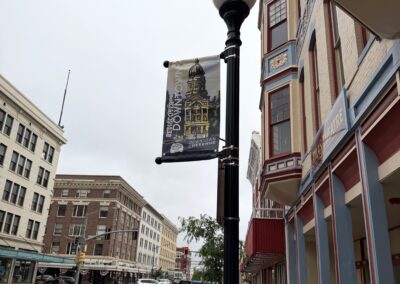 Banner in downtown Cheyenne near the Atlas Theatre