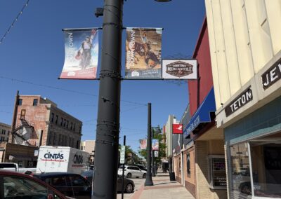 Banners on 17th street in downtown Cheyenne